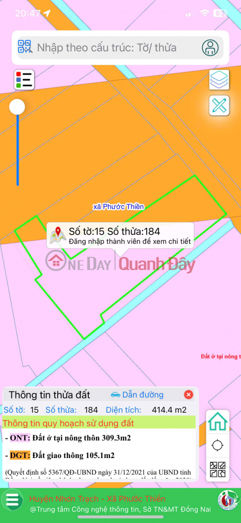 Đất ĐẸP – GIÁ TỐT - Chính Chủ Cần Bán GẤP Đất Đường Bến Chùa,Xã Phước Thiền,Nhơn Trạch,Đồng Nai _0