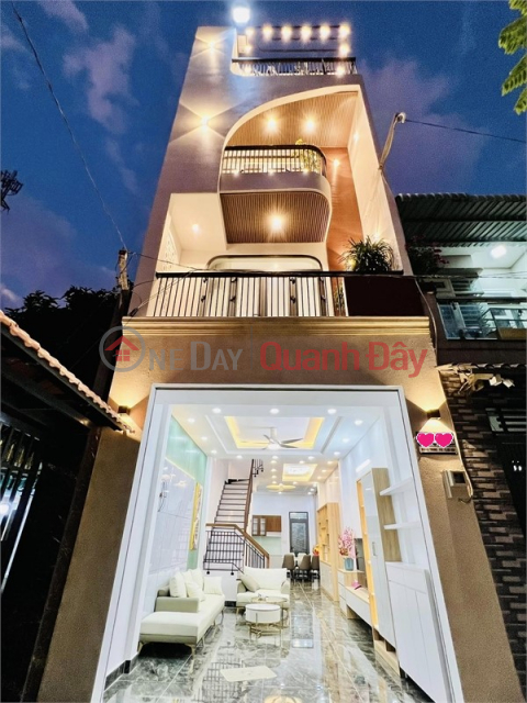 Beautiful house Quang Trung, Go Vap - HXH, 4x17m, 4 floors fully furnished, 7.9 billion _0