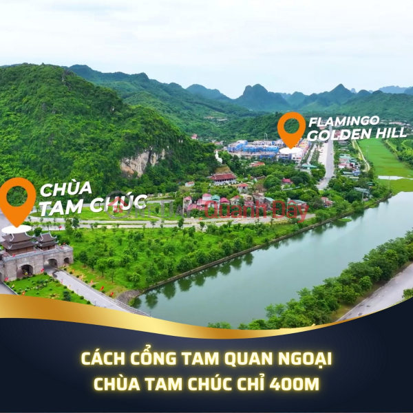 đ 7 Billion, FLAMINGO GOLDEN HILL PROJECT, HA NAM 6.5 HECTAS, VILLAS, SHOPHOUSES VIEWING TAM CHUC LAKE 600 HECTAS, LIMITED QUANTITY,