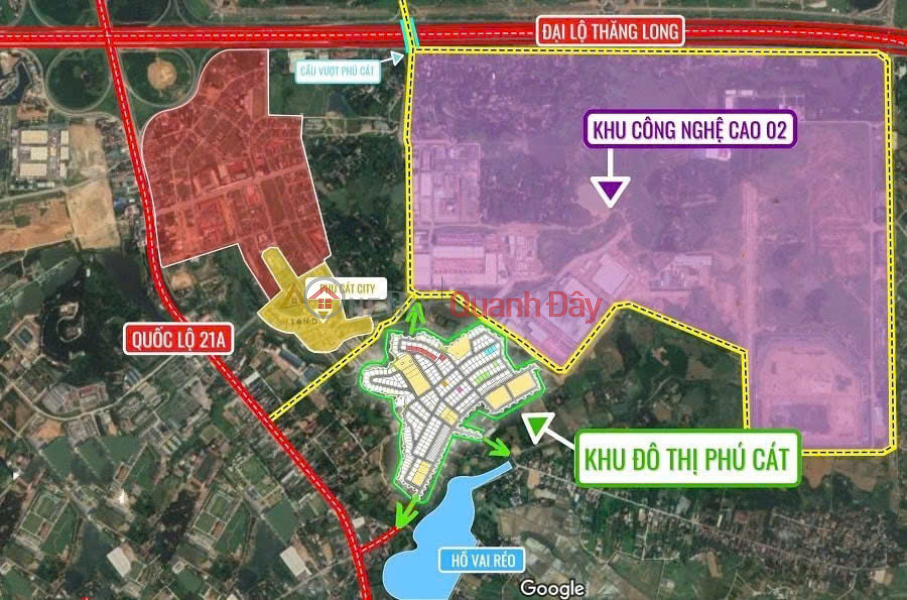 Rare land in TDC Cau Vai Reo, Phu Cat commune, Quoc Oai district, central core of Hoa Lac. Sales Listings