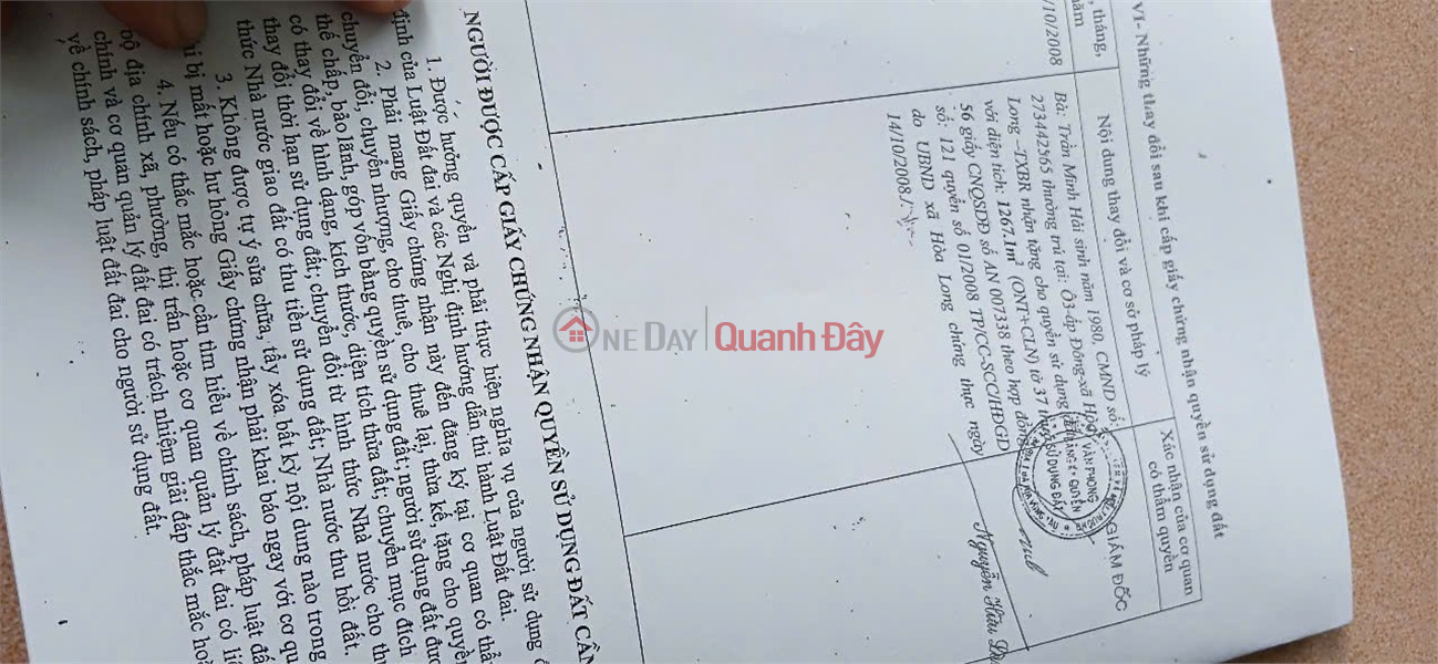 Property Search Vietnam | OneDay | Residential | Sales Listings, INVESTMENT IS PROFITABLE - Owner needs to sell land on Huong Lo 3 Road, Hoa Long Commune, Ba Ria City, BRVT.