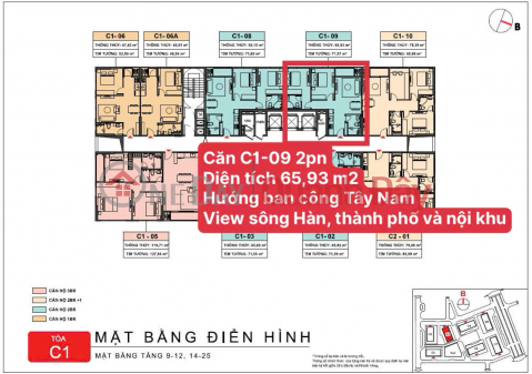 Căn hộ cao cấp 2PN view sông Hàn, sở hữu lâu dài _0