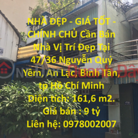 BEAUTIFUL HOUSE - GOOD PRICE - OWNER House For Sale Nice Location In An Lac, Binh Tan _0