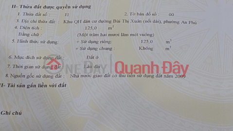 OWNER Needs to Quickly Sell Land Lot frontage on Bui Thi Xuan Street In An Phu - An Khe - Gia Lai _0