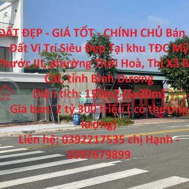 BEAUTIFUL LAND - GOOD PRICE - SELLING Plot by Owner Super Nice Location In Ben Cat, Binh Duong _0