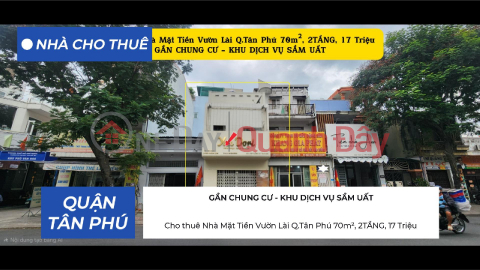 House for rent on Vuon Lai Street, Tan Phu District, 70m², 2 floors, 17 million VND. _0