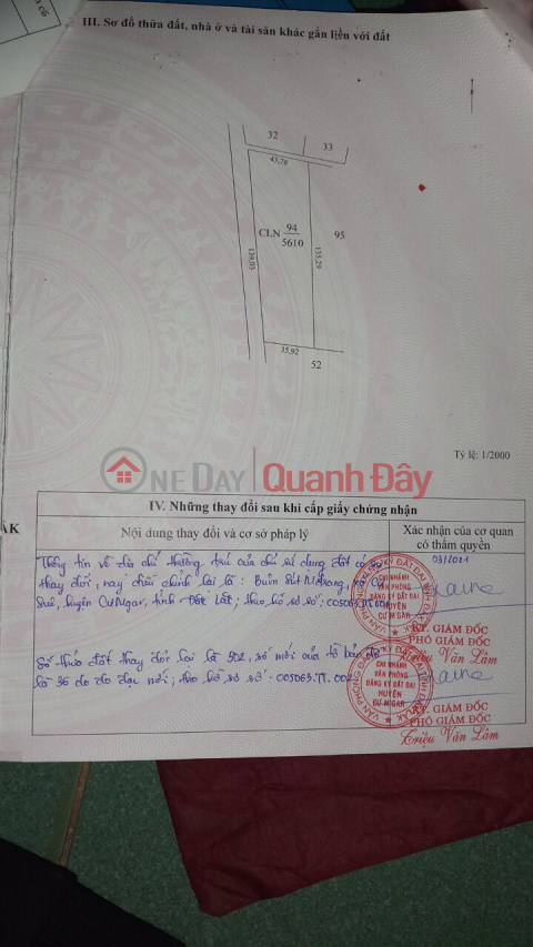 BÁN ĐẤT CHÍNH CHỦ - MẶT TIỀN ĐƯỜNG ĐẤT - Xã Cư Suê - Giá Cực Rẻ _0