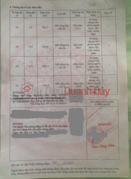 Owner selling 5,380m2 of land in Nghia Thanh, next to Sonadezi Suoi Nghe, price 8 billion VND, only 1.49 million VND\\/m2. Vietnam Sales, đ 8 Billion