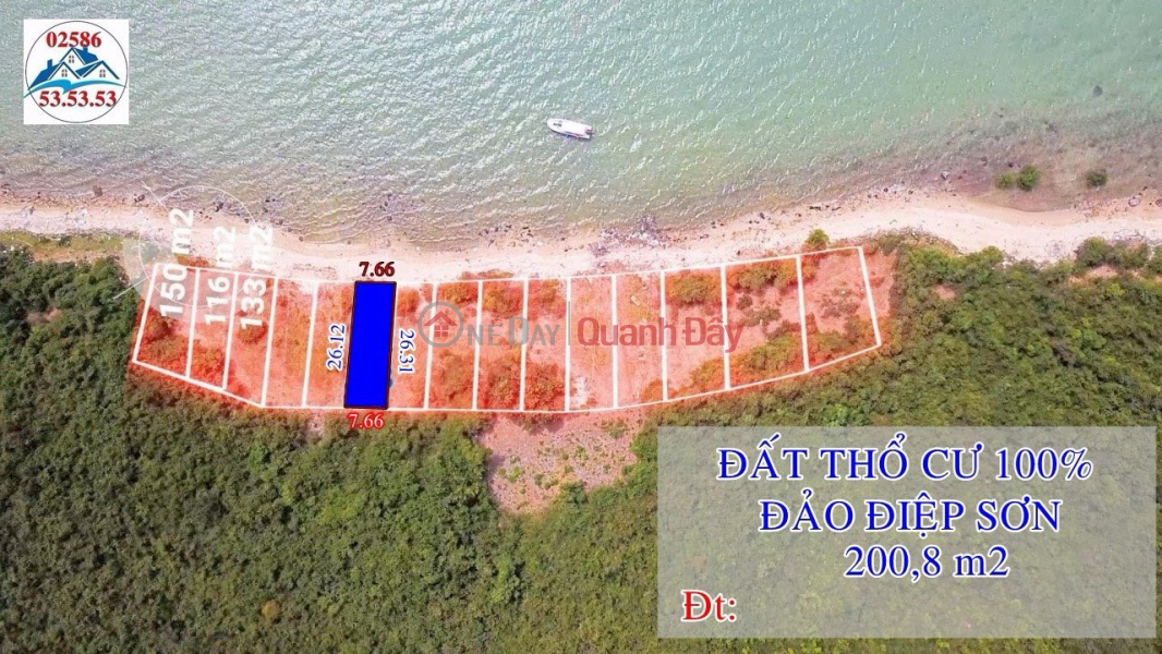 "Residential land on DIEP SON ISLAND" 200.8m2 square price 10 million\\/m2 O79-53.53.53OMr Posted Sales Listings