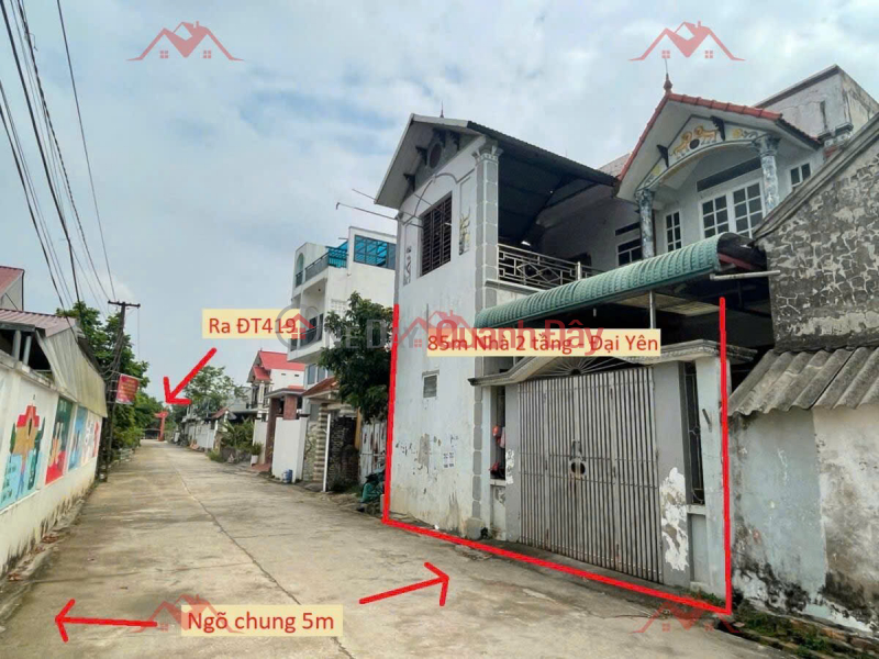 HOUSE AND LAND FOR SALE, INVESTMENT PRICE 3TY3, LAND IN DAI YEN-CHUONG MY, AREA: 85M2 Sales Listings