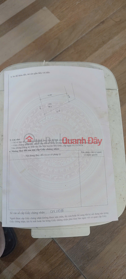 Chính chủ bán đất Hợp Thanh, Mỹ Đức - 66m2 - vị trí thuận tiện, giá thương lượng _0