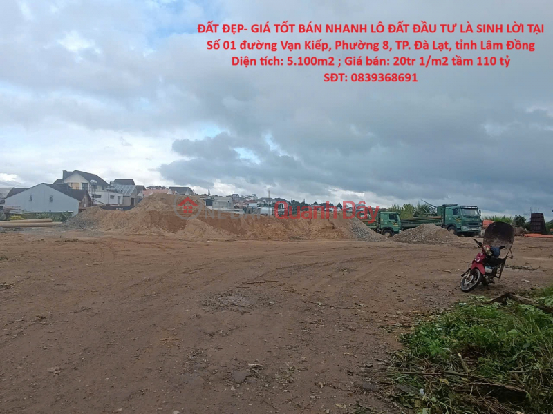 ĐẤT ĐẸP- GIÁ TỐT BÁN NHANH LÔ ĐẤT ĐẦU TƯ LÀ SINH LỜI TẠI TP. Đà Lạt, tỉnh Lâm Đồng Niêm yết bán