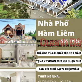 183m2 new house with plastic facade in Ham Liem - with flexible installment payment - 10 minutes from Phan Thiet _0