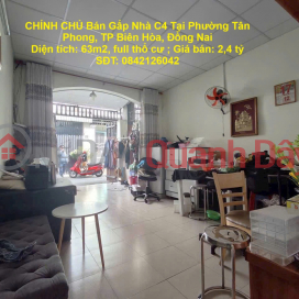 OWNER Urgently Sells House C4 In Tan Phong Ward, Bien Hoa City, Dong Nai _0