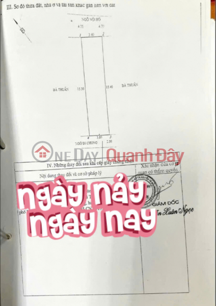 đ 4,4 tỷ | Bán nhà Thiên Lôi - Vĩnh Niệm, 58m 4 tầng ngõ Ô.tô giá 4.4 tỉ, độc lập xây năm 2018