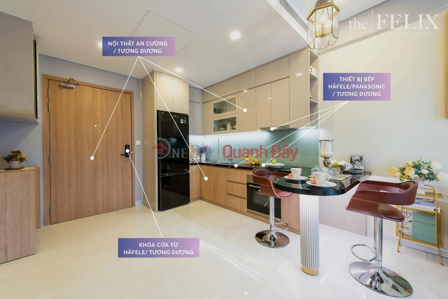 SỐC! Chỉ 3,9 triệu/ tháng sơ hửu ngay CH cao cấp The Felix view hồ bơi thoáng mát, Việt Nam Bán đ 45,9 triệu