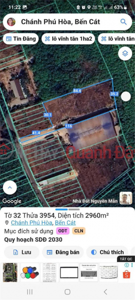 Property Search Vietnam | OneDay | Nhà ở Niêm yết bán, ĐẤT ĐẸP - ĐẦU TƯ SINH LỜI - Bán GẤP Lô Đất Tiềm Năng Tại Chánh Phú Hòa, Bến Cát, Bình Dương