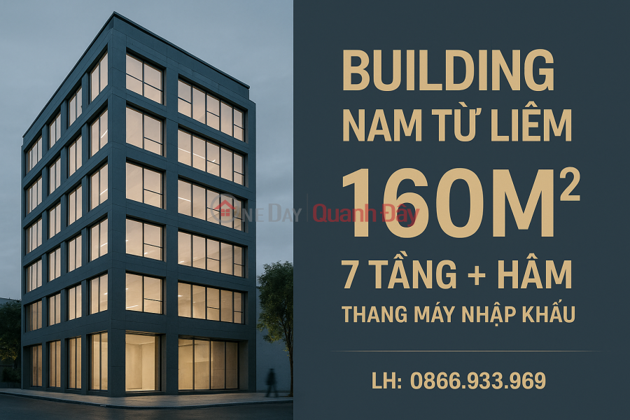OWNER SELLS CENTRAL OFFICE BUILDING IN NAM TU LIEM – 7 FLOORS + BASEMENT – IMPORTED ELEVATOR Sales Listings