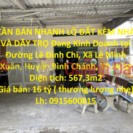 CẦN BÁN NHANH LÔ ĐẤT KÈM NHÀ VÀ DÃY TRỌ Đang Kinh Doanh tại huyện Bình Chánh, TPHCM _0