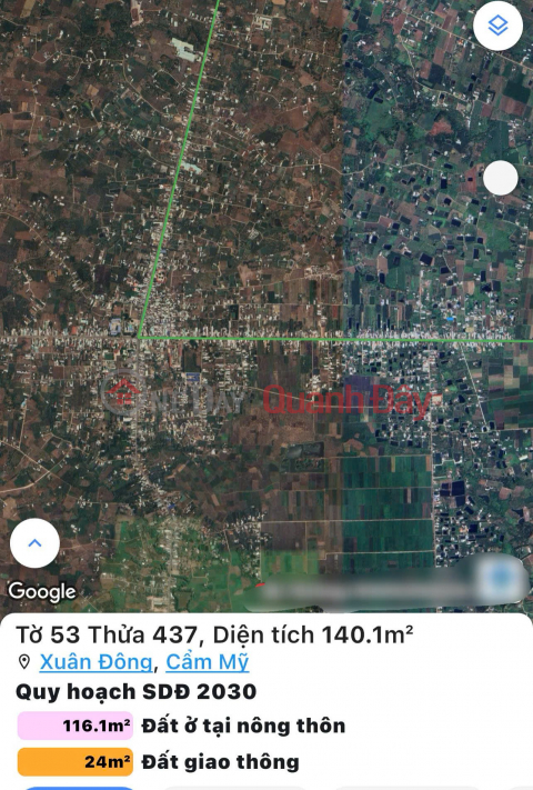 GOOD LOCATION - GOOD PRICE - Owner Sells Potential Land Lot In Xuan Dong, Cam My, Dong Nai _0