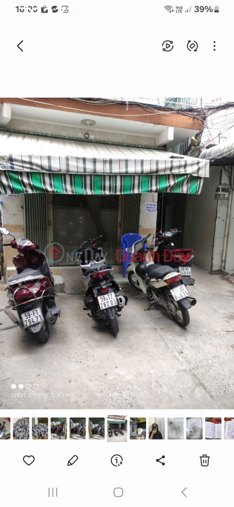 House for rent, one ground floor and one upper floor, Vo Van Kiet street, Co Giang ward, district 1. _0