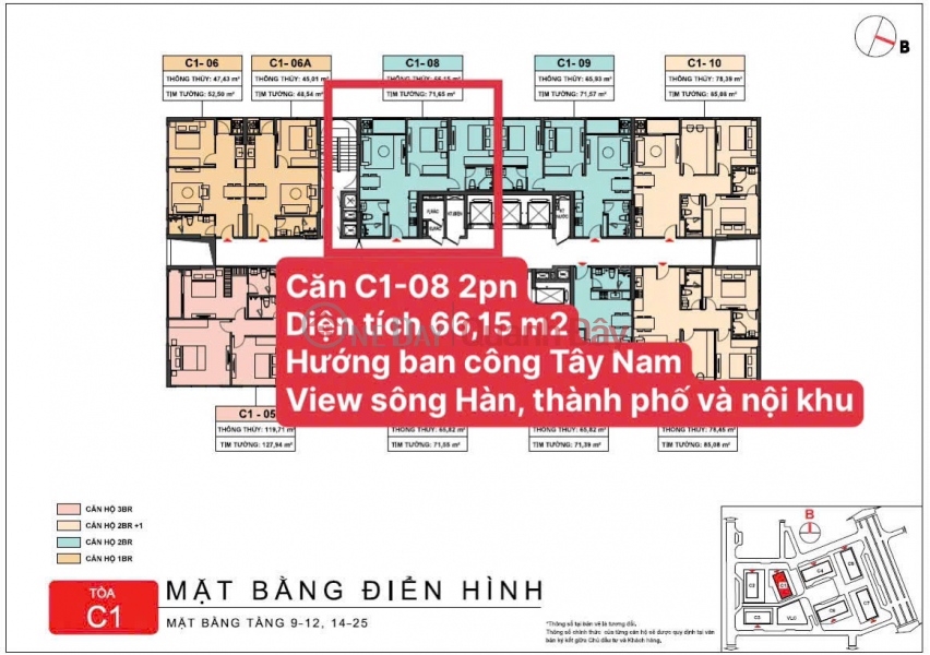 Căn hộ cao cấp 2PN view sông Hàn, sở hữu lâu dài Niêm yết bán