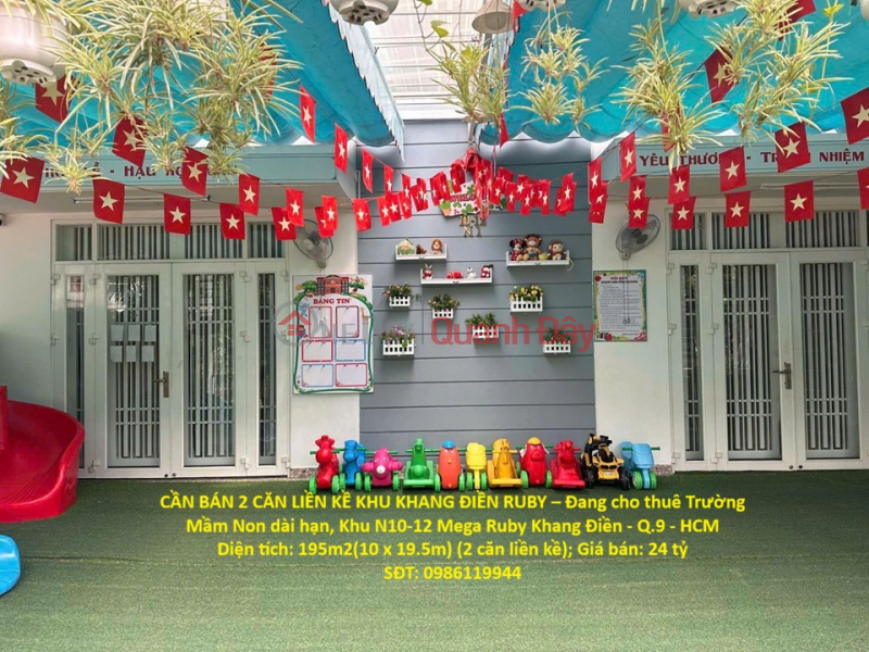 FOR SALE: 2 ADJOINING HOUSES IN KHANG DIEN RUBY AREA – Currently leased long-term to a kindergarten. Sales Listings
