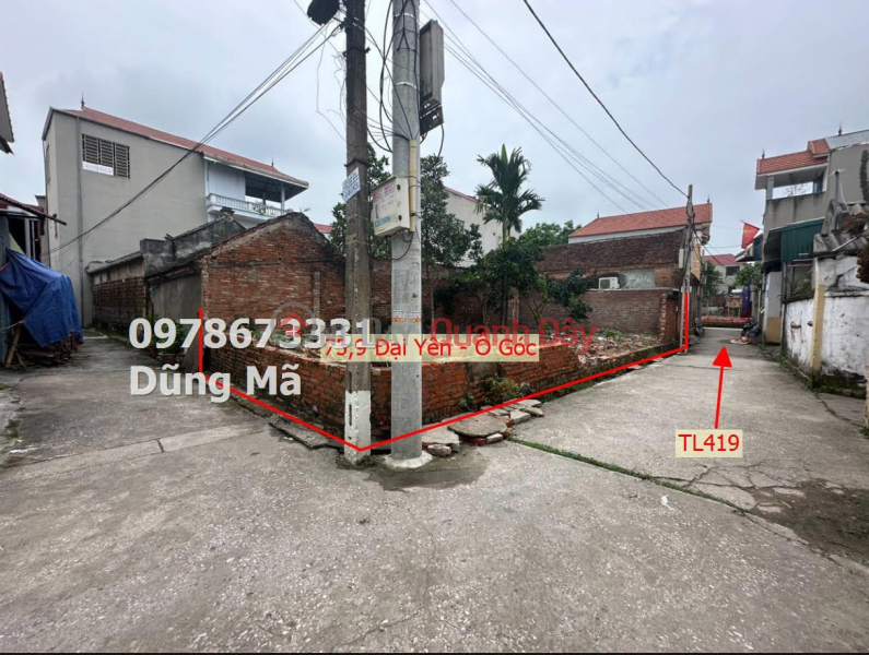 75.9M LAND IN DAI YEN-CHUONG MY-HANOI Sales Listings (849-4305003271)