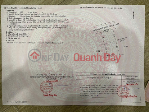 ĐẤT ĐẸP – GIÁ TỐT – CHÍNH CHỦ CẦN BÁN GẤP tại Xã Long Đức, Huyện Long Phú, Sóc Trăng _0