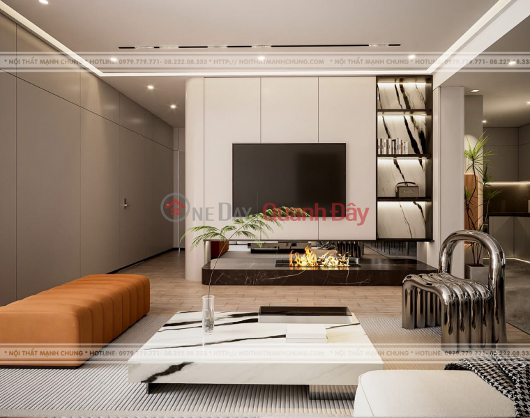 Full furnished, C6 Tran Huu Duc Building, 124m2, 3 bedrooms, high quality amenities, more than 4 billion Sales Listings