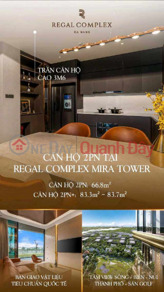 đ 4.5 Billion, 2-bedroom apartment in Mira Tower - Regal Complex