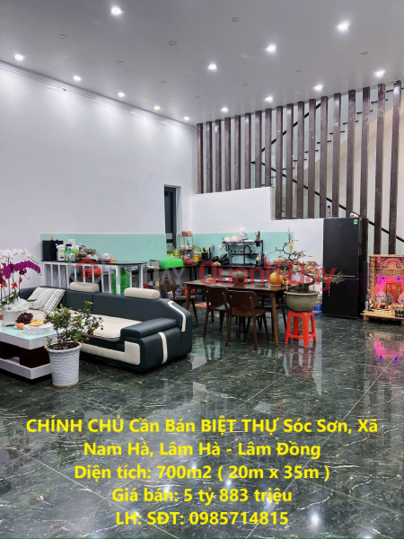 OWNER Needs to Sell VILLA Soc Son, Nam Ha Commune, Lam Ha - Lam Dong Sales Listings