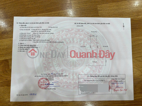 OWNER SELLING RESIDENTIAL LAND Located on Alley 138, Nam Hai Street, Dong Hai Ward, Hai An District, Hai Phong City _0