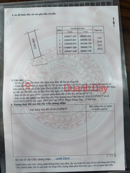 Chính chủ cần bán lô đất đẹp 108,5m2 - Đường nhựa 6m, ô tô tránh nhau, Việt Nam Bán | đ 2,45 tỷ
