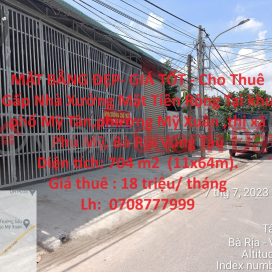 BEAUTIFUL PLACE - GOOD PRICE - Factory for Rent with Wide Front in My Xuan, Phu My Town _0
