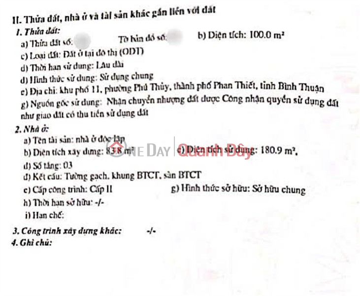 BEAUTIFUL HOUSE – GREAT PRICE – HOUSE FOR SALE WITH 2 FRONTAGES Huynh Thi Kha Street, Phu Thuy Ward, Phan Thiet City, Binh Thuan Province, Vietnam Sales, đ 4.7 Billion