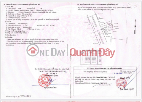 GOOD PRICE - QUICKLY OWN A BEAUTIFUL LOT OF LAND Located in District 12, Ho Chi Minh City _0