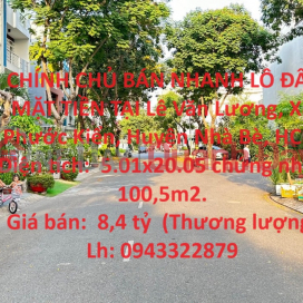 OWNER QUICK SELLING FRONT LOT OF LAND AT Le Van Luong, Phuoc Kien Commune, Nha Be District, HCM _0