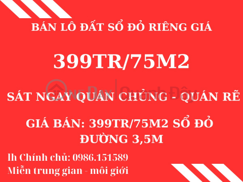 Selling the cheapest and most beautiful plot of land in An Lao - price only 399 million - red book from original owner _0