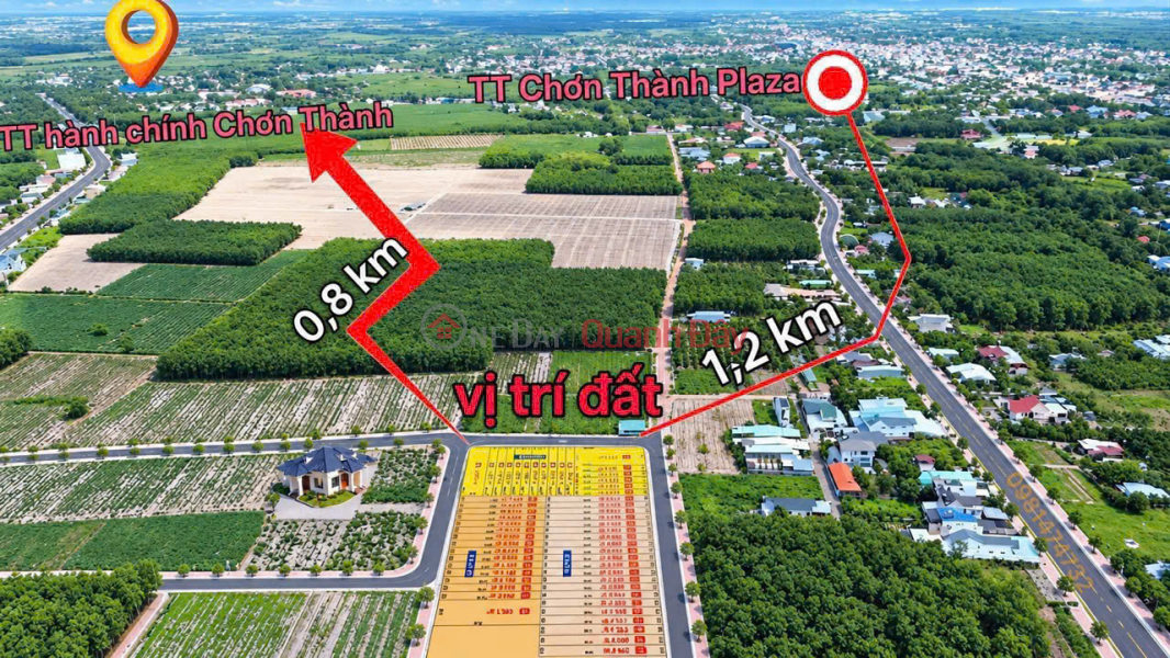 Chỉ từ 695 triệu sở hữu đất gần KCN Becamex, diện tích 225-1.000m2, trả trước 225 triệu Niêm yết bán