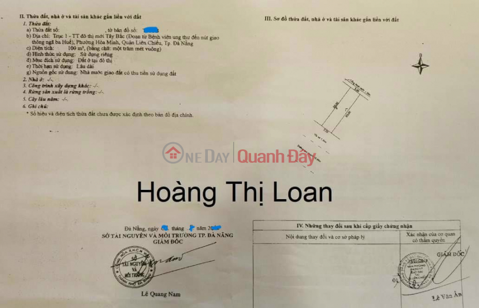 Hàng hiếm - 1 cặp đất Hoàng Thị Loan - Vị trí kinh doanh sầm uất Niêm yết bán
