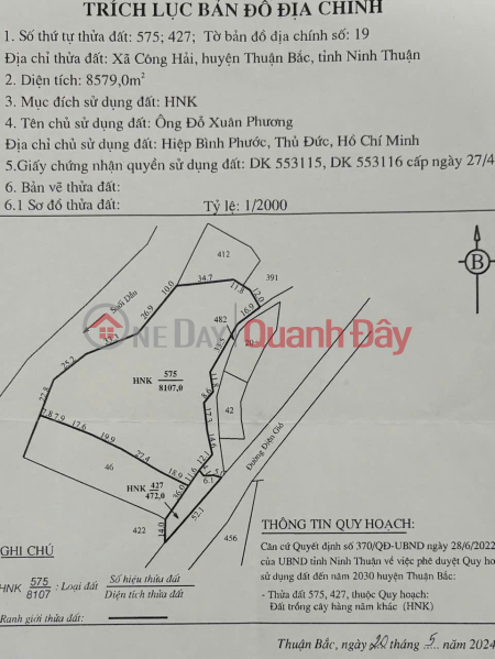 ĐẤT ĐẸP – GIÁ ĐẦU TƯ - CẦN Bán Lô Đất Vừơn TẠI QL1A - Nam Vịnh Cam Ranh – Khánh Hoà Niêm yết bán