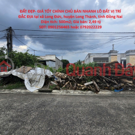 PRIME LAND FOR SALE - GREAT PRICE - OWNER SELLING QUICKLY - A PLOT OF LAND IN A STREET LOCATION in Long Thanh District, Dong Nai Province _0