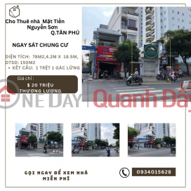 House for rent on Nguyen Son frontage, 88m2, 20 million, NEXT TO APARTMENT _0