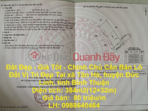 Beautiful Land - Good Price - Owner Needs to Sell Land Lot in Nice Location In Duc Linh District, Binh Thuan Province _0