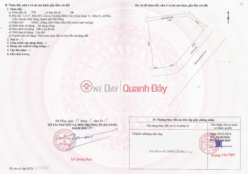 BEAUTIFUL LAND - GOOD PRICE - OWNER NEEDS TO SELL LAND LOT IN Hoa Lien Commune - Hoa Vang District - Da Nang City | Vietnam, Sales, đ 11.8 Billion