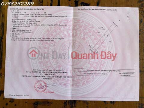 Urgent sale of 1070m2 land in Yen Ngua Hamlet, DT 744, Dinh Thanh, Dau Tieng, 7 billion VND. _0