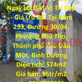 QUICKLY Own A LOT OF LAND BEAUTIFUL Location - Preferential Price In Thu Dau Mot City _0