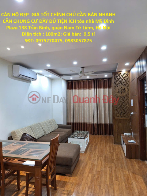 CĂN HỘ ĐẸP- GIÁ TỐT CHÍNH CHỦ CẦN BÁN CĂN CHUNG CƯ ĐẦY ĐỦ TIỆN ÍCH tòa nhà Mỹ Đình Plaza Nam Từ Liêm _0