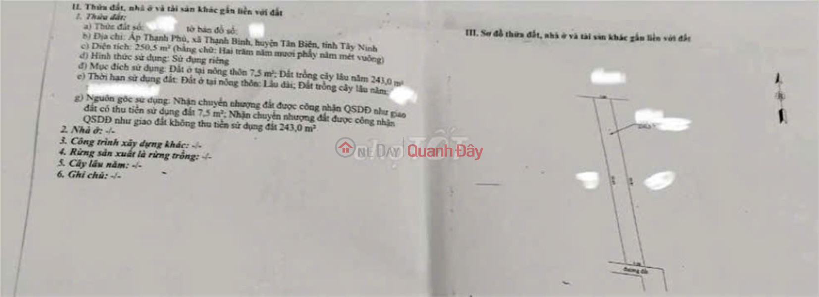 ĐẤT ĐẸP- GIÁ TỐT BÁN NHANH LÔ ĐẤT ĐẦU TƯ LÀ SINH LỜI TẠI huyện Tân Biên, tỉnh Tây Ninh Niêm yết bán